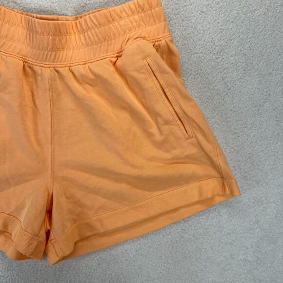 Te Verde Shorts Womens M Medium Orange Elastic Running Yoga Jogging Active - Picture 2 of 7